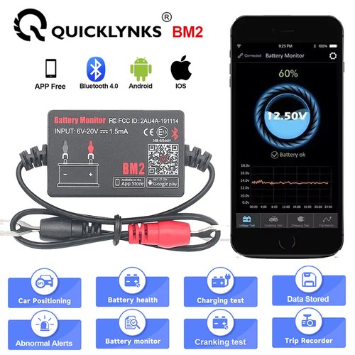Bm2 12v autobatterie monitor - bm2, autobatterie-monitor