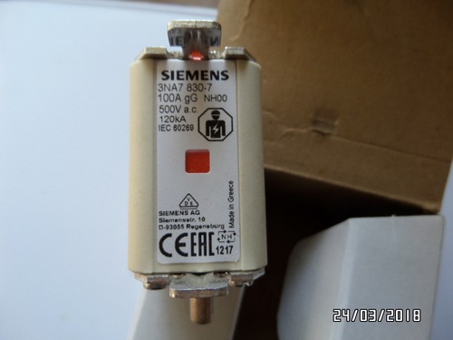 Siemens sicherung 100a nh00 - sicherung,