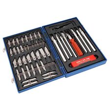 48 Profi Skalpell Set Präzisionsmesser Bastelmesser Sortiment Modellbau Klingen