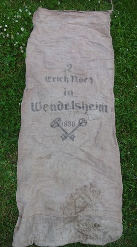 Alter sack von 1938 leinensack - sack,