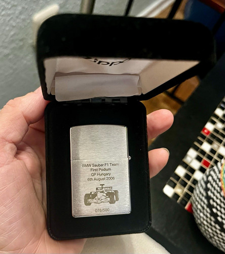 Zippo feuerzeug bmw sauber - sauber, f1