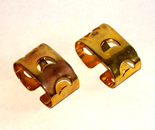 2 Serviettenringe Paar Metall Messing, Mond, Leonardo, ca.5,5 cm