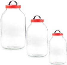 Großes Glas Vorratsglas mit