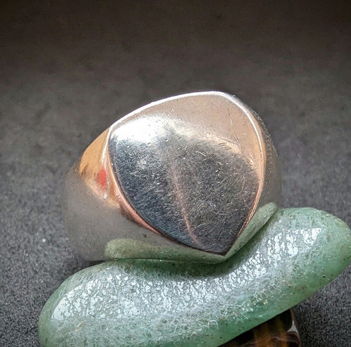 Vintage signet herz ring - vintage,
