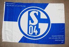 FC Schalke 04  100 x 150 cm Erfolge , Fahne Flagge Gelsenkirchen Hissfahne
