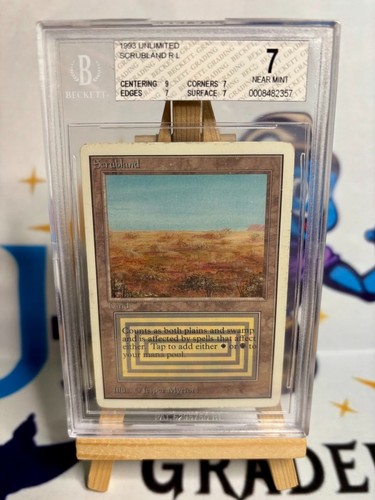 Mtg scrubland unlimited bgs - mtg, 7