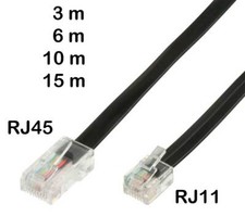 Telefonkabel rj11 auf rj45 - telefonkabel,