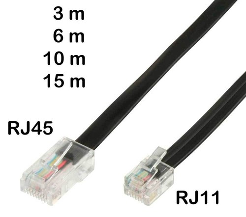 Telefonkabel rj11 auf rj45 - rj11,