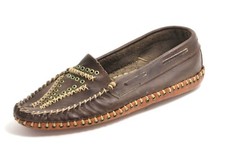 M28 Mokassins Buffalo Stickerei Indianer Hippie Ethno Lochmuster Ballerina 36