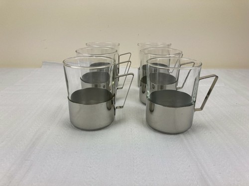 Teeglas mit silberfarbenen - x,