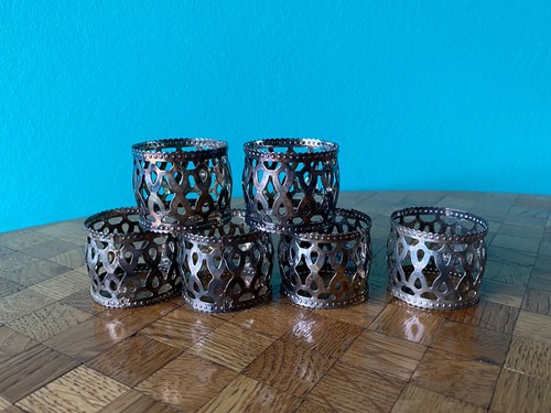 Serviettenringe metall - 6x,
