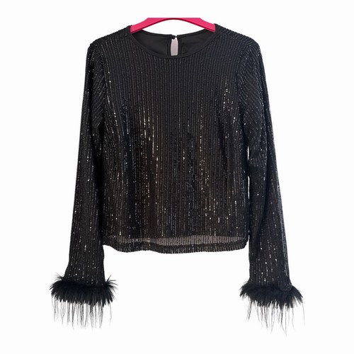 Glamour pailletten oberteil - pailletten,