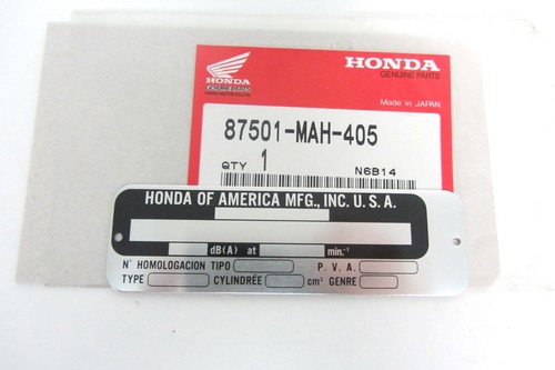 Original typenschild type - original,