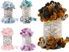 ALIZE PUFFY COLOR Wolle Handstricken Fingerstricken 100g Farbauswahl multicolor