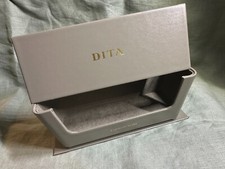 DITA  Etui Sonnenbrillenetui Brillenetui beige-grau  NEU