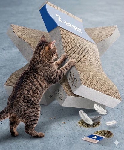 Blackc kratzbrett katze - kratzbrett, xxl