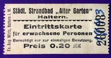 Alte Eintrittskarte Ticket