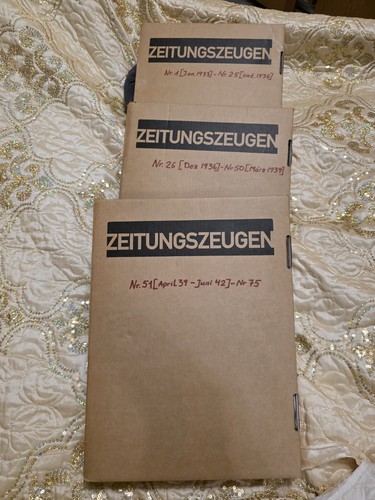 Zeitungszeugen 1933 1945 - zeitungszeugen, 1933-1945