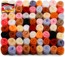 24 Farben Filzwolle