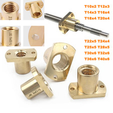 T10-T40 Gewindespindel Messing