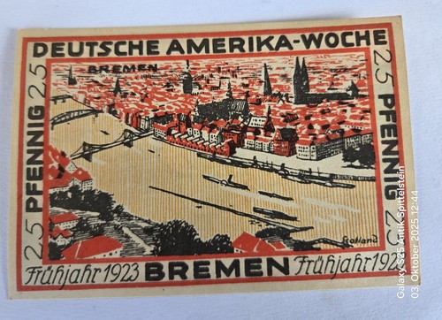 Notgeld bremen deutsch amerika - bremen,