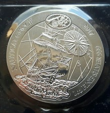 RUANDA: 50 Francs 2017, Nautical Ounce - Santa Maria, BU, eingeschweißt.