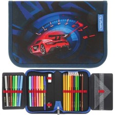 Herlitz Schüleretui High Speed Federmappe Federtasche Rennauto 31-teilig gefüllt