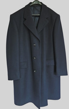 Herren Mantel Gr. 50 Dunkelblau 100% Schurwolle Mientus Herrenbekeidung Berlin