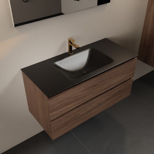 Corian waschtisch set schwarz - waschtisch,