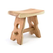 DIVERO Hocker Teak Holz