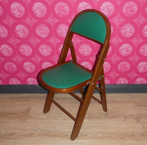 Vintage klappstuhl holz - klappstuhl,