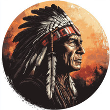 3X Indianer Porträt