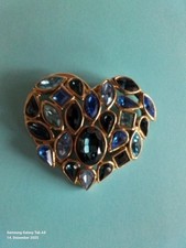YSL Brosche Herzform Signiert