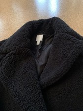 Jacke Mantel Teddy Gr. M Neu Schwarz Warm