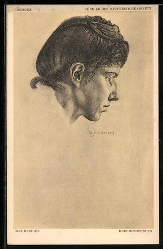 Künstler max klinger - künstler-ak,