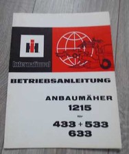 IHC Anbaumähwerk 1215 (433 533 633) Betriebsanleitung