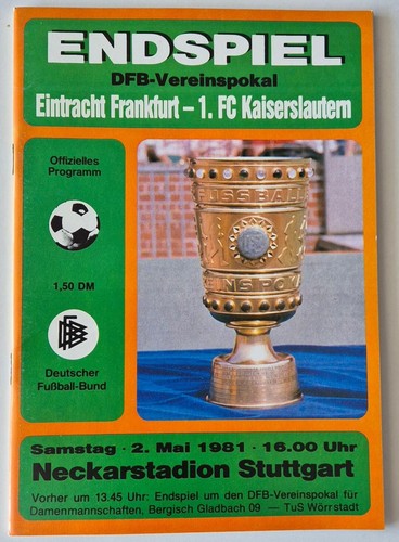 Dfb pokal finale 81 - pokal,
