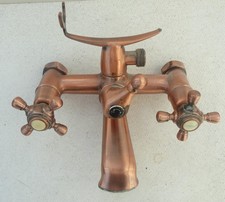 Armatur Mischbatterie für Badewanne, kupferfarben