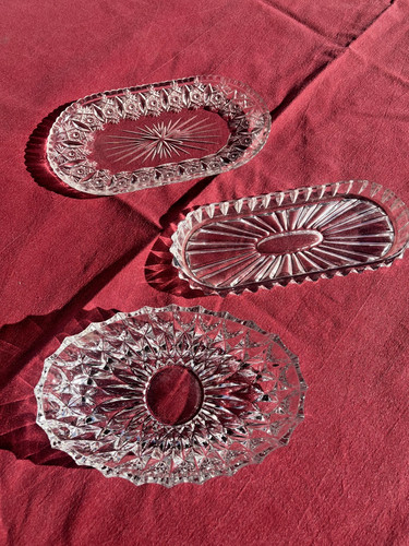 Kleine ovale glasplatten aus - kleine,