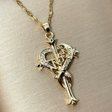 Damen Halskette Kreuz