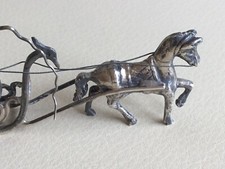 Miniatur Pferdeschlitten aus
