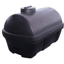 GRAF Regenwasser-Sammeltank Wassertank oberirdisch liegend 400 L schwarz