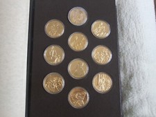Franklin Mint the art treasures of the prado, 50 Münzen 24 Karat Gold on Bronze,