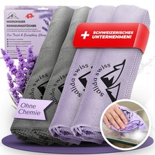 Salida Swiss Mikrofasertücher 4er-Set | streifenfrei ohne Chemie | Glas Fenster