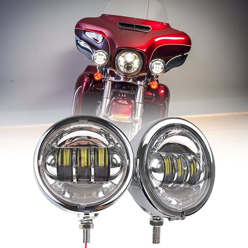 Chrom paar led - paar, 4,5"