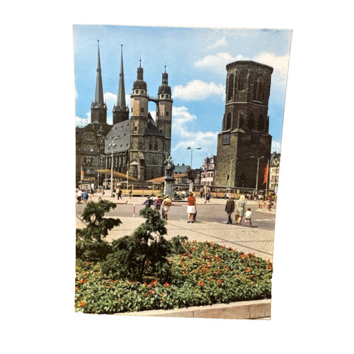Postkarte halle saale - halle,