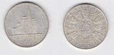 Schilling silber münze - 25,