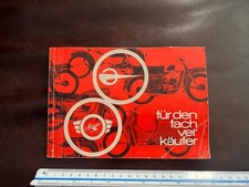 Orig. Simson MZ Verkäuferhandbuch  Spatz, Star, Schwalbe, MZ125/150, Seitenwagen