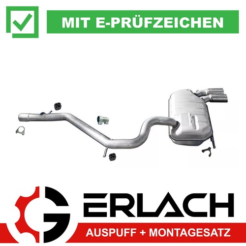 Endschalldämpfer für audi - für, a3