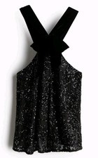 H&M Pailletten-Top mit